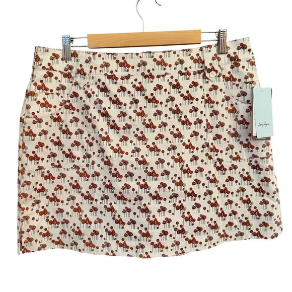 Lady Hagen Etiquette Skort Sz 12 Blossom Print Golf Skirt 17” NWT - Picture 2 of 14